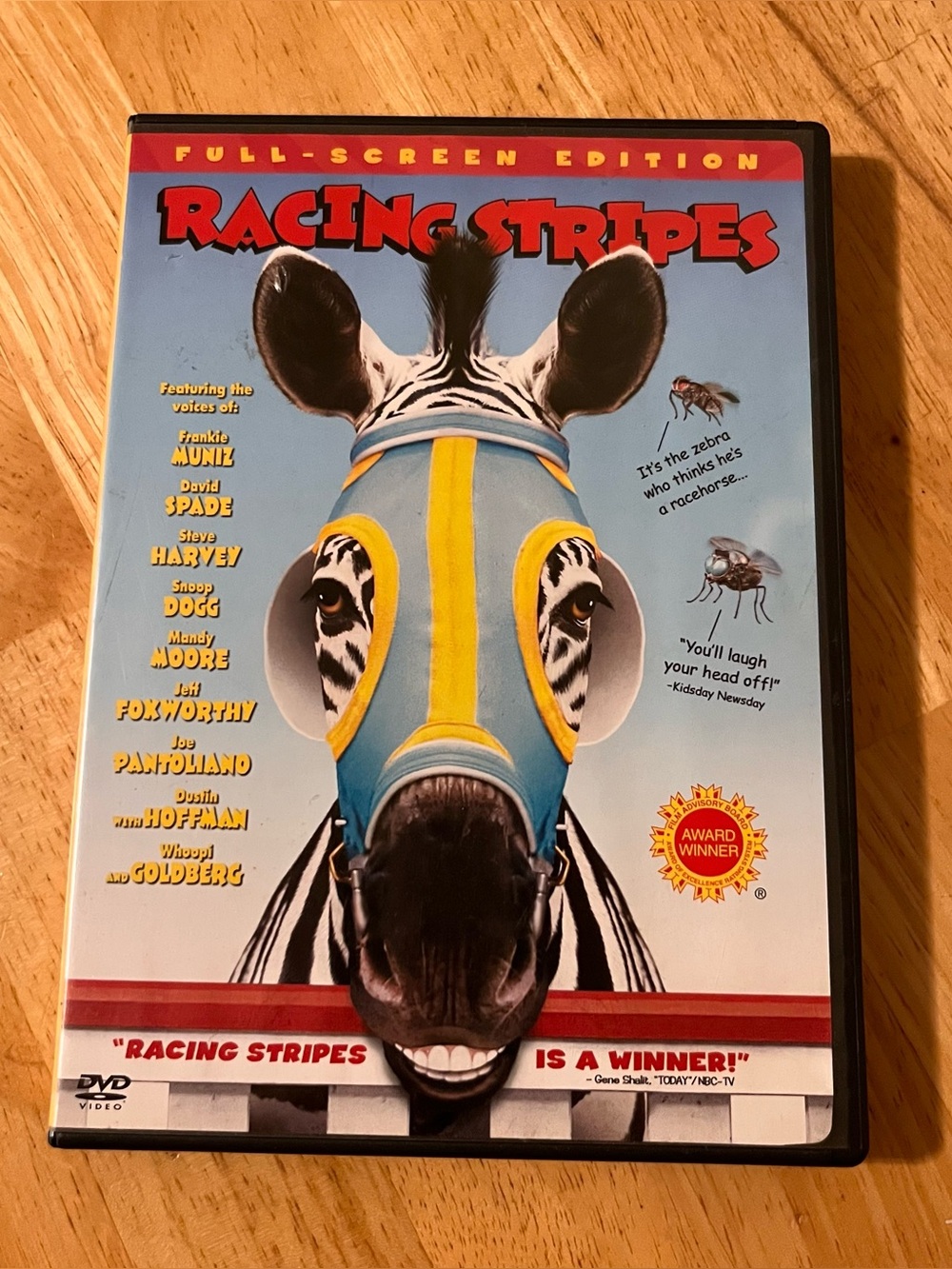 Racing Stripes DVD Movie - Blue and Yellow Cover